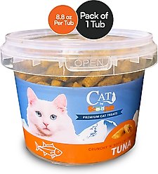 Scoochie Pet Sensations Tuna Filled Crunchy Cat Treats, 8.8-oz tub, 1 count slide 2 of 7