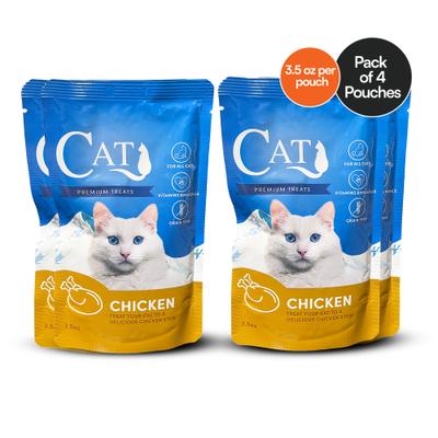 Show full view: Scoochie Pet Premium Gravy Chicken Stew Wet Cat Food Topping, 3.5-oz pouch, case of 4 slide 3 of 8