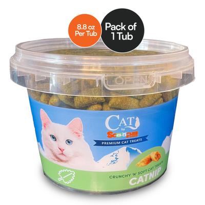 Show full view: Scoochie Pet Sensations Catnip Filled Crunchy Cat Treats, 8.8-oz tub, 1 count slide 3 of 8
