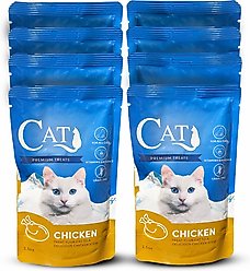Scoochie Pet Premium Gravy Chicken Stew Wet Cat Food Topping, 3.5-oz pouch, case of 8