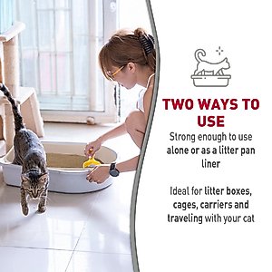 Nature's Miracle Disposable 2-in-1 Disposable Cat Litter Box & Liner, Regular, 3 count