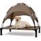 Show in main carousel: Heeyoo Elevated Dog Bed with Canopy, Brown, Large slide 1 of 7