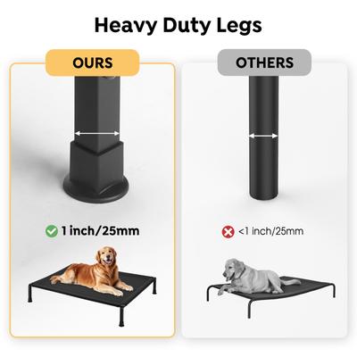 Show full view: Veehoo Heavy Duty Elevated Dog Bed, Black, XXX-Large slide 3 of 10