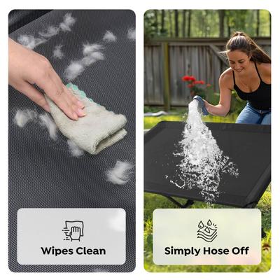 Show full view: Veehoo Heavy Duty Elevated Dog Bed, Black, XXX-Large slide 6 of 10