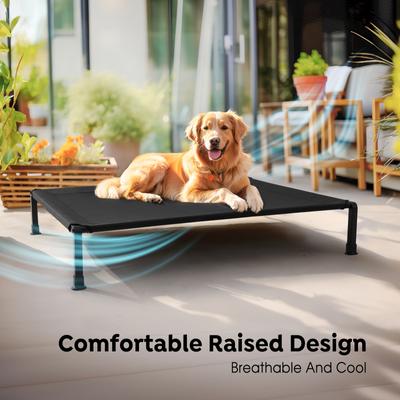 Show full view: Veehoo Heavy Duty Elevated Dog Bed, Black, XXX-Large slide 8 of 10
