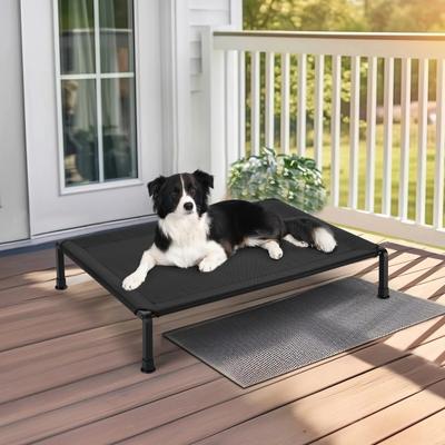 Show full view: Veehoo Heavy Duty Elevated Dog Bed, Black, Large slide 3 of 10