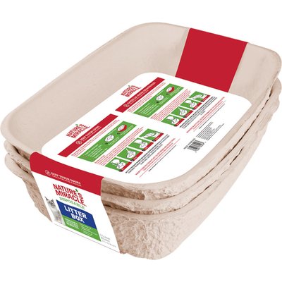 Nature's Miracle Nature's Miracle Disposable 2-in-1 Disposable Cat Litter Box & Liner, Regular, 3 count