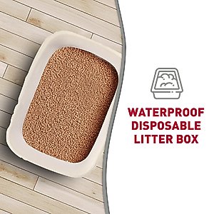 Nature's Miracle Disposable 2-in-1 Disposable Cat Litter Box & Liner, Regular, 3 count
