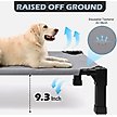 Show in main carousel: Heeyoo Elevated Dog Bed with Canopy, Grey, Large slide 5 of 7