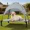 Show in main carousel: Heeyoo Elevated Dog Bed with Canopy, Grey, Large slide 7 of 7