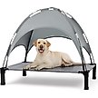 Show in main carousel: Heeyoo Elevated Dog Bed with Canopy, Grey, Large slide 1 of 7