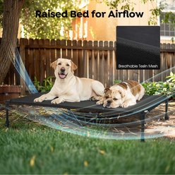 Veehoo Double Dog Elevated Dog Bed, Brown, XX-Large slide 2 of 6