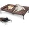 Show in main carousel: Veehoo Double Dog Elevated Dog Bed, Brown, XX-Large slide 1 of 8