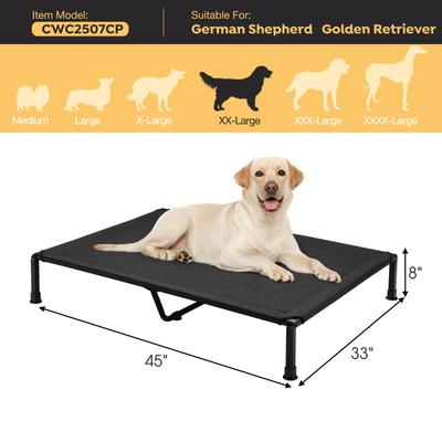 Show full view: Veehoo Heavy Duty Elevated Dog Bed, Black, XX-Large slide 2 of 10