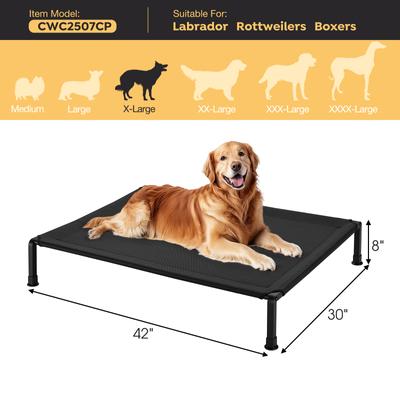 Show full view: Veehoo Heavy Duty Elevated Dog Bed, Black, X-Large slide 2 of 10