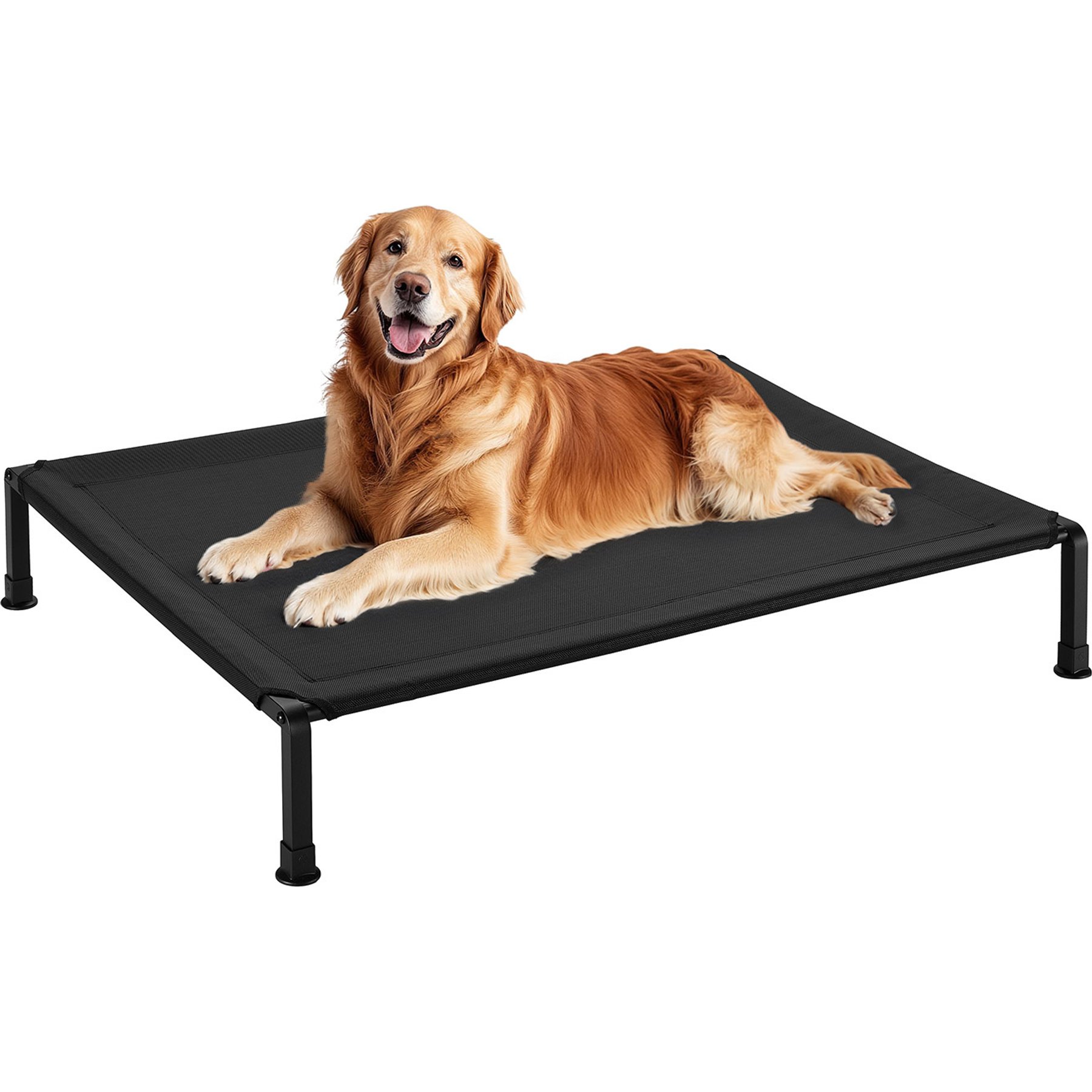 Veehoo Heavy Duty Elevated Dog Bed, Black, X-Large