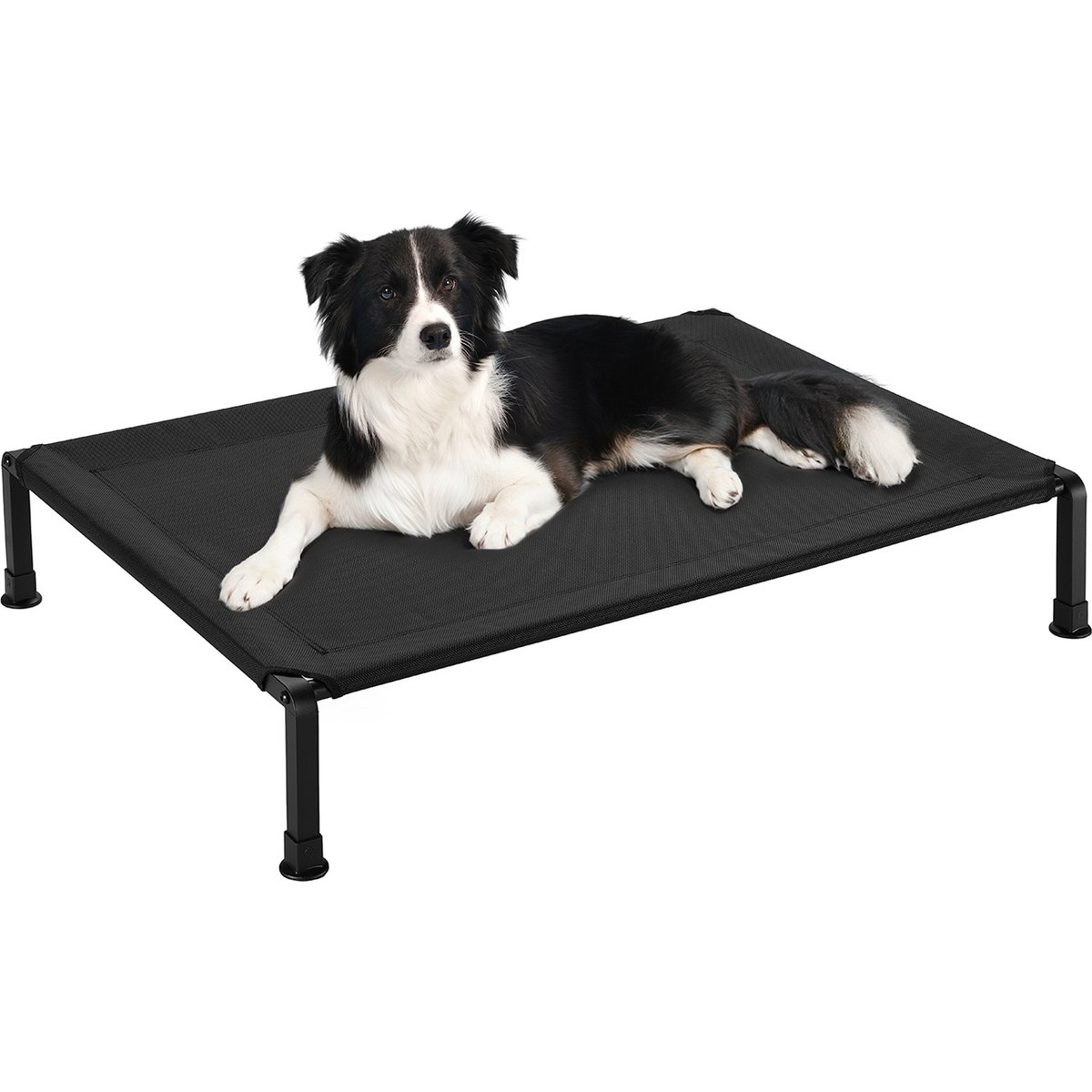 Veehoo Heavy Duty Elevated Dog Bed, Black, Large