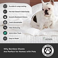 BedVoyage Melange Viscose from Bamboo Cotton Bed Sheets, Sand, Queen slide 2 of 7