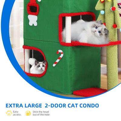 Show full view: Yitahome Christmas 2-Tier Cat House slide 5 of 8