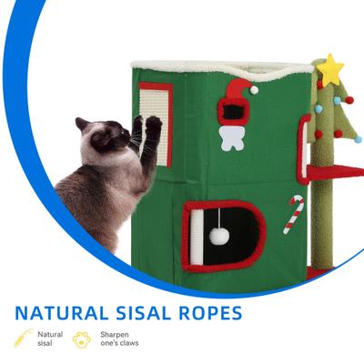 Show full view: Yitahome Christmas 2-Tier Cat House slide 4 of 8