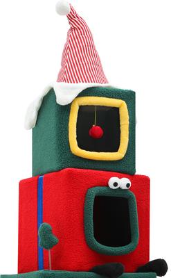 Show full view: Yitahome 60-in Christmas Cat Tree & Condo slide 10 of 11