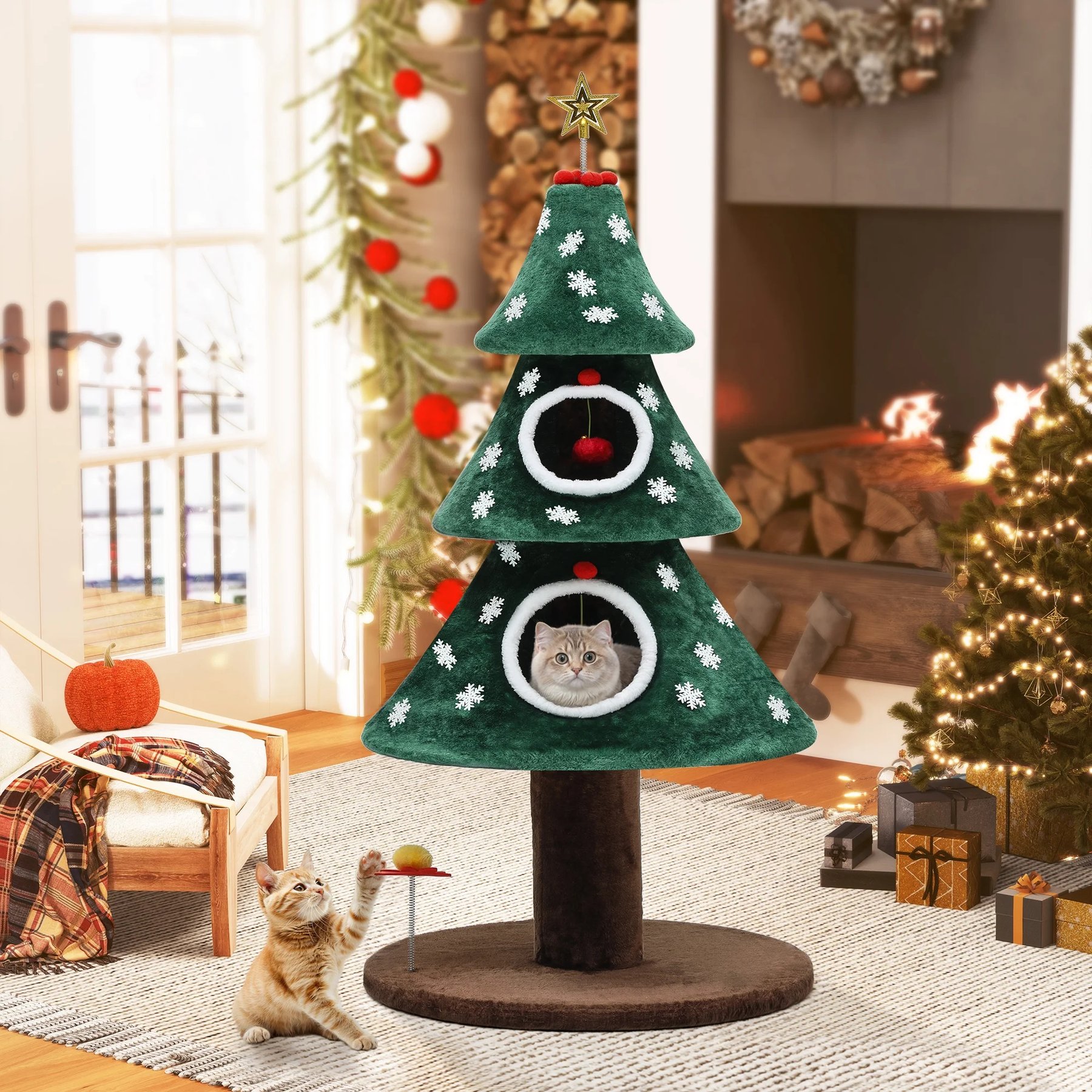 Yitahome 52-in Christmas Cat Tree