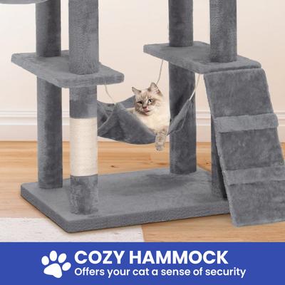 Show full view: Yitahome 75-in Cat Tree & Condo, Gray slide 4 of 7