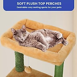 Yitahome 60-in Cactus Cat Tree & Condo slide 2 of 6