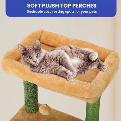 Show full view: Yitahome 60-in Cactus Cat Tree & Condo slide 6 of 7