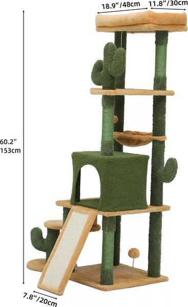 Yitahome 60-in Christmas Cat Tree & Condo