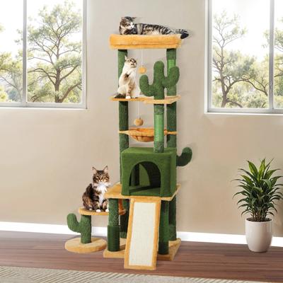 Show full view: Yitahome 60-in Cactus Cat Tree & Condo slide 4 of 7