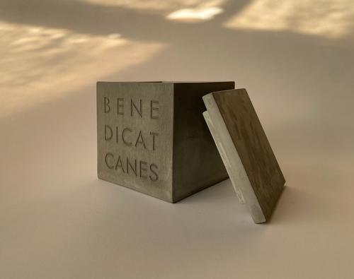 Show full view: House Parts, Inc. Benedicat Canes "Bless the Dogs" Dog Memorial Urn slide 2 of 2