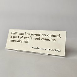 House Parts, Inc. "Loved an Animal" Decorative Pet Memorial Plaque