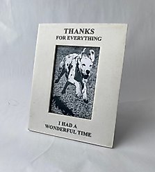 House Parts, Inc. "Thanks for Everything" Pet Memorial Picture Frame