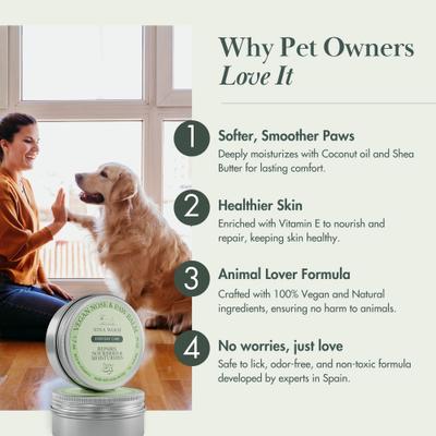 Show full view: Nina Woof Vegan Dog Nose & Paw Balm, 1.7-oz tin slide 2 of 9