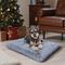 Show in main carousel: BingoPaw Fluffy Deluxe Plush Dog Bed with Removable Cover, Grey, Large slide 4 of 11