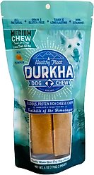 Durkha Cheese Chew Pumpkin Dog Treats, 2 count