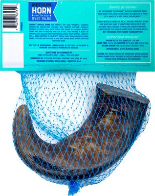 Show full view: Durkha Buffalo Horn Natural Chew Dog Treats, Medium slide 3 of 4