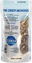 Durkha Yak Cheesy Anchovies Dehydrated Dog Treats, 3.2-oz bag slide 2 of 2