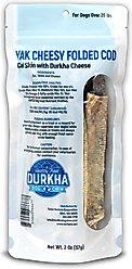 Durkha Yak Cheesy Folded Cod Dehydrated Dog Treats, 2-oz bag slide 2 of 2