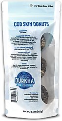 Durkha Cod Skin Donuts Dehydrated Dog Treats, Small, 3 count slide 2 of 2