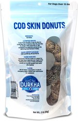 Durkha Cod Skin Donuts Dehydrated Dog Treats, Large, 2 count slide 2 of 2