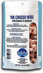 Durkha Yak Cheesy Bites with Salmon & Beetroot Dog Treats, 3.5-oz bag slide 2 of 2