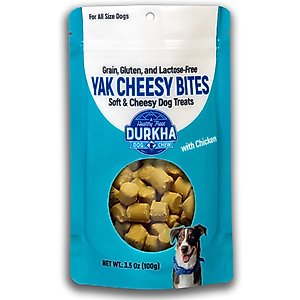 Durkha Yak Cheesy Bites with Chicken Dog Treats, 3.5-oz bag