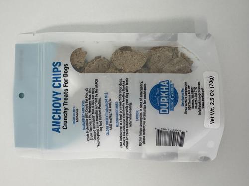 Show full view: Durkha Anchovy Chips Dehydrated Dog Treats, 2.5-oz bag slide 3 of 3