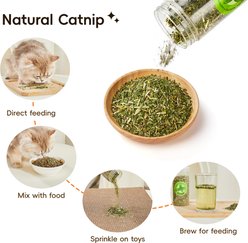 Potaroma Plush Crinkle Kicker Cat Toy Set with Catnip, Silvervine Sticks & Gall Fruit slide 2 of 6