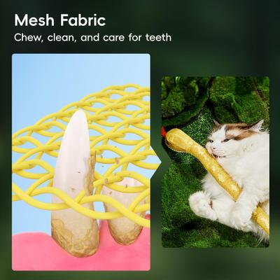 Show full view: Potaroma Crinkly Snake Cat Toy with Catnip, Green & Yellow, 20-in, 2 count slide 3 of 8