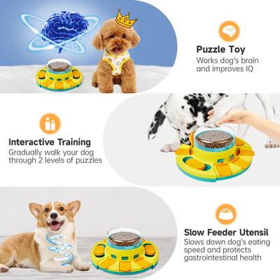 Show full view: Potaroma Treat Dispensary Dog Toy with Two Levels, 4.2-in, Multi-colors slide 2 of 8