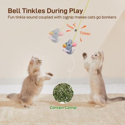 Show full view: Potaroma Hanging Cat Toys with Catnip & Bells, 5 count slide 4 of 7