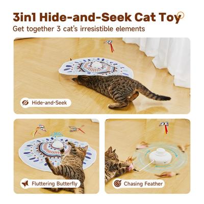 Show full view: Potaroma Butterfly & Feather Automatic Cat Toy slide 3 of 9